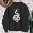 蛇 神秘主義 オカルティズム イルミナティ フリーメイソン 魔法erpent Mysticism Occultism スウェットシャツ 年配の女性への贈り物