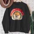 面白いtシャツ ポメラニアン 犬 イヌ 寿司 メンズ 犬好き グッズ かわいい おもしろ 面白い 服 ネタ スウェットシャツ 年配の女性への贈り物