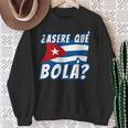 面白いキューバのハバナキューバの旗、アセレ・ケ・ボラ 長袖tシャツ スウェットシャツ 年配の女性への贈り物