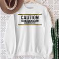 Caution Does Not Play Well With Others スウェットシャツ 年配の女性への贈り物