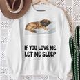Cute Leonberger If You Love Me Let Meleep パジャマ スウェットシャツ 年配の女性への贈り物