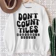 Don't Count Tiles タイルゲーム 麻雀選手 フォールド引退 スウェットシャツ 年配の女性への贈り物