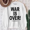 Exclusive War Is Over ご希望の場合限定ブラックプリント 長袖tシャツ スウェットシャツ 年配の女性への贈り物
