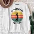 I'd Rather Be Golfing Golfer スポーツアパレル ゴルフ メンズ スウェットシャツ 年配の女性への贈り物