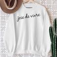 Joie Deivre フランス語の格言tシャツ スウェットシャツ 年配の女性への贈り物