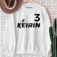 Keirin レッド ナンバー3 レッド ナンバー3 レーシング スウェットシャツ 年配の女性への贈り物
