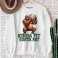 Kinda Fitorta Fat Gorilla ヘビーウェイトリフティング 面白いジム スウェットシャツ 年配の女性への贈り物
