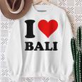 I Love Bali スウェットシャツ 年配の女性への贈り物