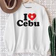 I Love Heart Cebu フィリピン諸島 スウェットシャツ 年配の女性への贈り物