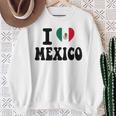 I Love Mexico ハートフラッグ レトロ 旅行 お土産 スウェットシャツ 年配の女性への贈り物
