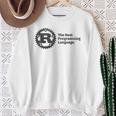 Rust 開発者のためのマルチパラダイムプログラミング言語 長袖tシャツ スウェットシャツ 年配の女性への贈り物