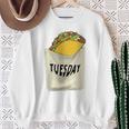 Trendy Taco Tuesday Pocket Food Humour スウェットシャツ 年配の女性への贈り物