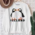 アイスランドのキュートなパフィン2個 スウェットシャツ 年配の女性への贈り物