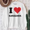 アイハート 金沢 日本大好き 日本土産 スウェットシャツ 年配の女性への贈り物