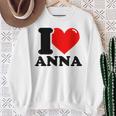 アイ・ラブ・アンナ スウェットシャツ 年配の女性への贈り物