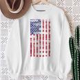 アメリカ国旗 メンズ レディース キッズ アメリカ国旗 愛国的なグランジ スウェットシャツ 年配の女性への贈り物