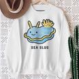 ウミウシ 海牛ealug イラスト ゆるい 簡単 おもしろ かわいい 動物 人気 海洋生物 スウェットシャツ 年配の女性への贈り物