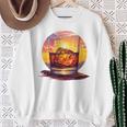 エレガントなウイスキーの夕日 スウェットシャツ 年配の女性への贈り物