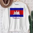 カンボジア カンボジア国旗 お土産 スウェットシャツ 年配の女性への贈り物