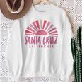 サンタクルーズ カリフォルニアサンライズ カリフォルニア州サンタクルーズ 長袖tシャツ スウェットシャツ 年配の女性への贈り物
