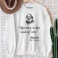 シェイクスピアの名言 スウェットシャツ 年配の女性への贈り物