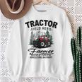 トラクター トラクター トラクター 農家 農業 スウェットシャツ 年配の女性への贈り物