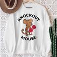 ノックアウトマウス 面白い科学、微生物学、面白い遺伝学 スウェットシャツ 年配の女性への贈り物