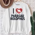 パラサウロロフスが大好き 恐竜好き パラサウロロフス スウェットシャツ 年配の女性への贈り物