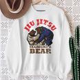 ブラジリアン柔術 Bjj クマのように訓練する 長袖tシャツ スウェットシャツ 年配の女性への贈り物