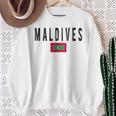 モルディブ国旗-お土産モルディブ。 スウェットシャツ 年配の女性への贈り物