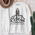 ロケット発射 スウェットシャツ 年配の女性への贈り物