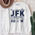 ヴィンテージ ニューヨーク Jfk 空港コード トラベルデイ レトロ Nyc 長袖tシャツ スウェットシャツ 年配の女性への贈り物
