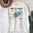 動物細胞の解剖学 生物学者 理科学生 スウェットシャツ 年配の女性への贈り物
