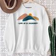 宗教神学 Life Is A Journey 宗教への旅 スウェットシャツ 年配の女性への贈り物
