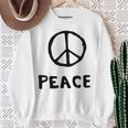 平和の印 平和のシンボル 世界平和 希望 調和 Peaceign World Peaceymbol Hope スウェットシャツ 年配の女性への贈り物