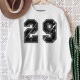 背番号 29 チーム短大スポーツ背番号付きユニフォーム スウェットシャツ 年配の女性への贈り物