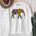 象のシルエット、かわいいボヘミアンデザイン。 スウェットシャツ 年配の女性への贈り物