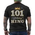101歳の誕生日王 101歳の誕生日パーティー メンズTシャツ バックプリント