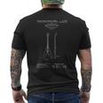 1958 Flying Guitar Patent Musicians メンズTシャツ バックプリント