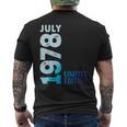 1978年7月 1978年 レトロ 1978 ヴィンテージ 限定版 1978 メンズTシャツ バックプリント