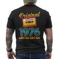 50 歳の誕生日プレゼント男性 1976 年 レトロ ビンテージ テープ メンズTシャツ バックプリント