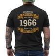 60歳の誕生日 還暦 真のレジェンドは1966年生まれ メンズTシャツ バックプリント
