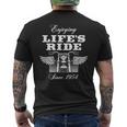 70歳 モーターサイクリスト モーターサイクル ライダー 1954 70歳の誕生日 メンズTシャツ バックプリント