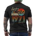 7月誕生日ギフト50年ヴィンテージ1971年生まれ。 メンズTシャツ バックプリント