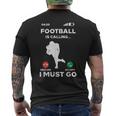 American Football Calling I Must Go ファニーコーチ メンズ レディース メンズTシャツ バックプリント