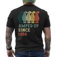 Amped Upince 1956 レトロ 誕生日 ギター 音楽 誕生年 メンズTシャツ バックプリント