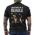 Anatomy Of A Beagle ファニービーグル メンズTシャツ バックプリント
