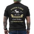 Ardéchois Perfection Humour Ardèche Homme Chèvre Drôle T-shirt imprimé au dos