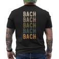 Bach パーソナライズ 同窓会 おそろい ファミリーネーム メンズTシャツ バックプリント