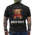Bad Boy Teddy Bear Graphic tyle Fun メンズTシャツ バックプリント